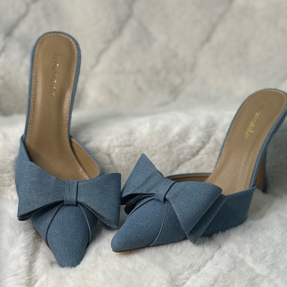Miss Lola Blue Bow Heels